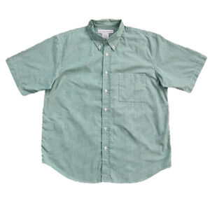 IRVINE Park Green Gingham Button-Up Shirt